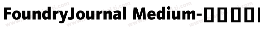 FoundryJournal Medium字体转换